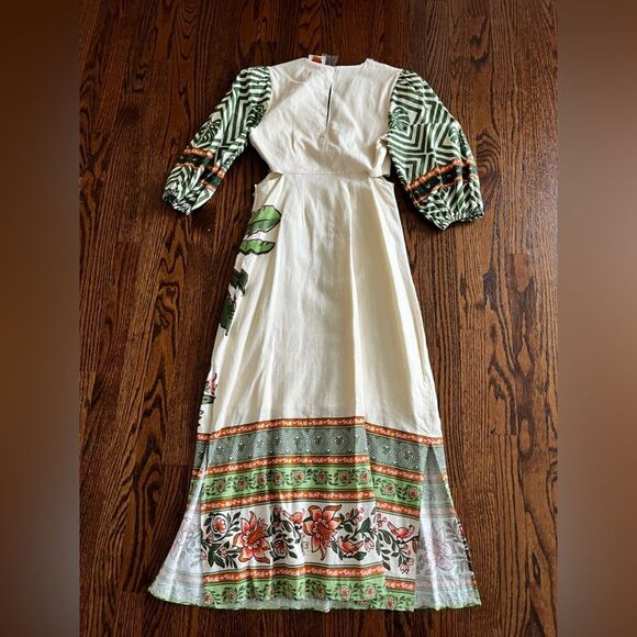 Farm Rio x Anthropologie Palm V-
Neck Midi Dress size XS - Picture 6 of 8